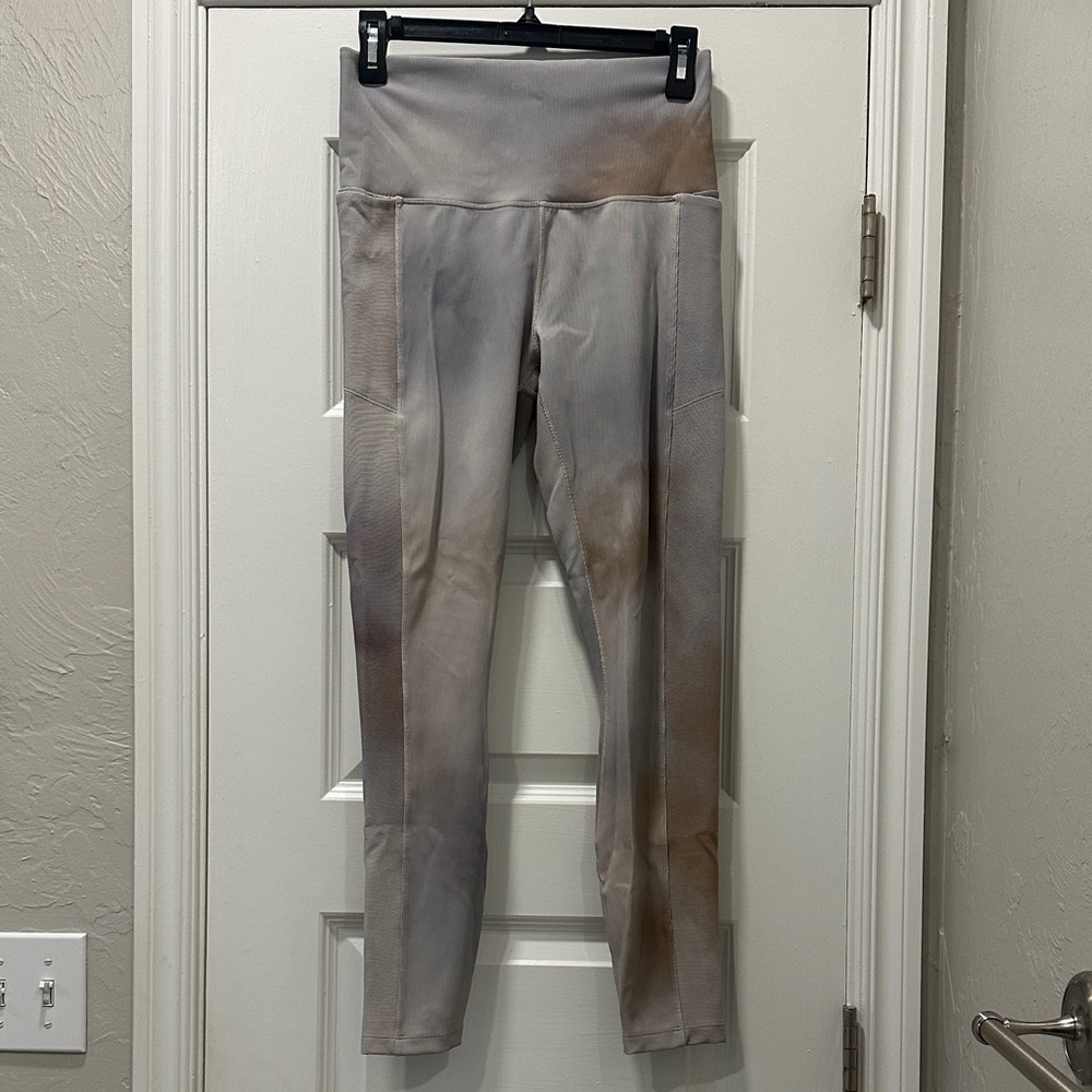 CALIA by Carrie Underwood Gray and Brown Leggings Womens Medium